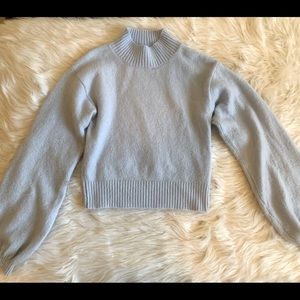 Wild Fable Blue mock Turtleneck sweater size small
